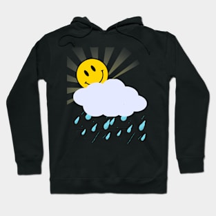 the sun is a smiley face Hoodie